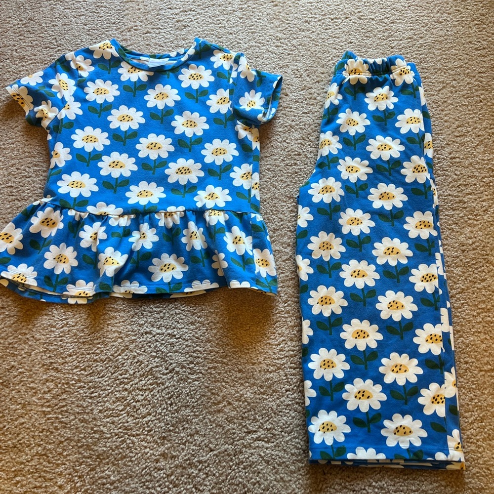 Hanna Andersson girls size 8 top pants dress bundle